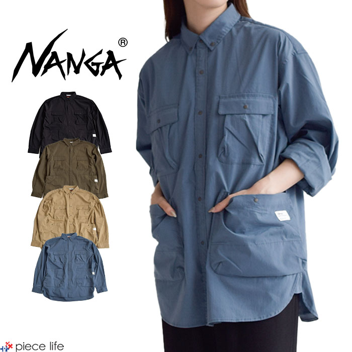 NANGA｜HINOC RIPSTOP CAMP SHIRT W/ヒノック リップストップ