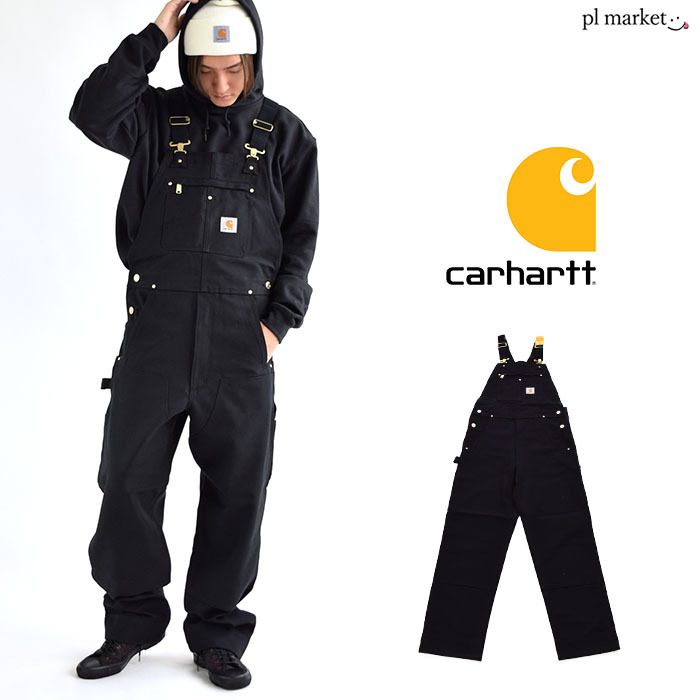 Carhartt カーハート Duck Bib Overall オーバーオール オールインワン サロペット ワンポイント デニム メンズ レディース  ユニセックス ゆったり 大きめ R01