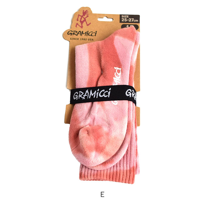 GRAMICCI 2024秋冬新作 グラミチ 靴下 タイダイ ロゴ ワン