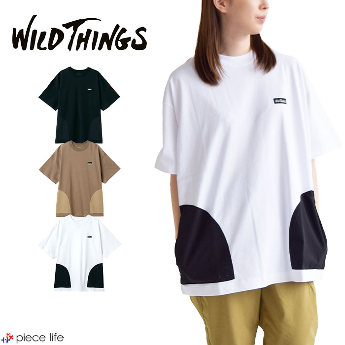 2023春夏新作 ワイルドシングス WILDTHINGS Tシャツ レジャー ポケット