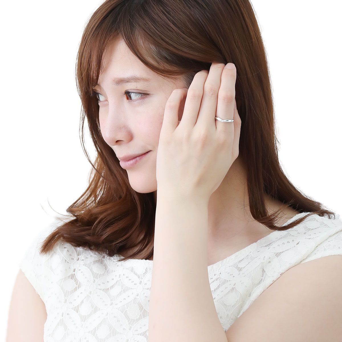 リング シルバー925製 平打ち ウエーブ 波 ひねり ねじり ツヤあり フラット 指輪 シンプル 普段使い |  | 09