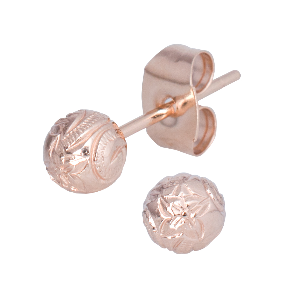 ハワイアンジュエリー 一粒ピアス スタッド サージカルステンレス316L ボール プルメリア 波 金属アレルギー対応 爆買 |  | 02