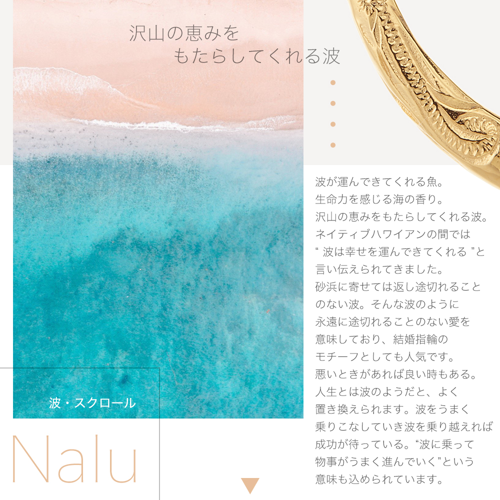 プランプピアス ハワジュ サージカルステンレス フック フープ プルメリア 波 金属アレルギー対応 爆買の画像