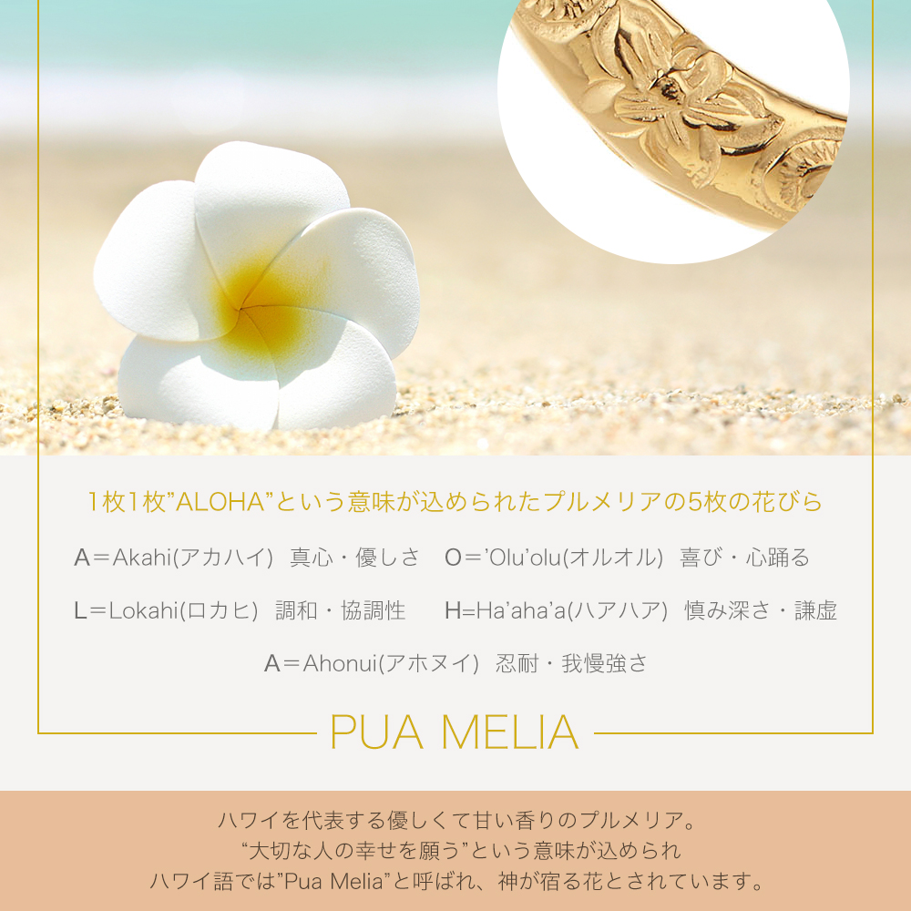 プランプピアス ハワジュ サージカルステンレス フック フープ プルメリア 波 金属アレルギー対応 爆買の画像
