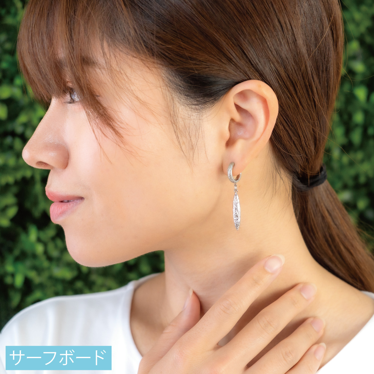 フープピアス レディース 片耳用 1個売り ハワイアンジュエリー 太陽 