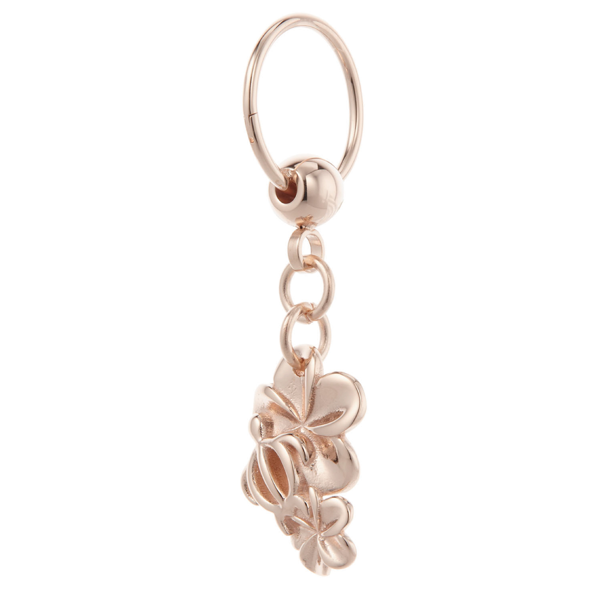 ボディピアス サージカルステンレス製 ハワジュ 1個売り 2連プルメリア