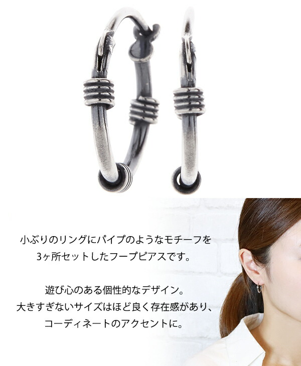 925シルバーユーフォリア ワンタッチ リングピアス 925 Silver]ディープブルーキュービック ティアドロップ