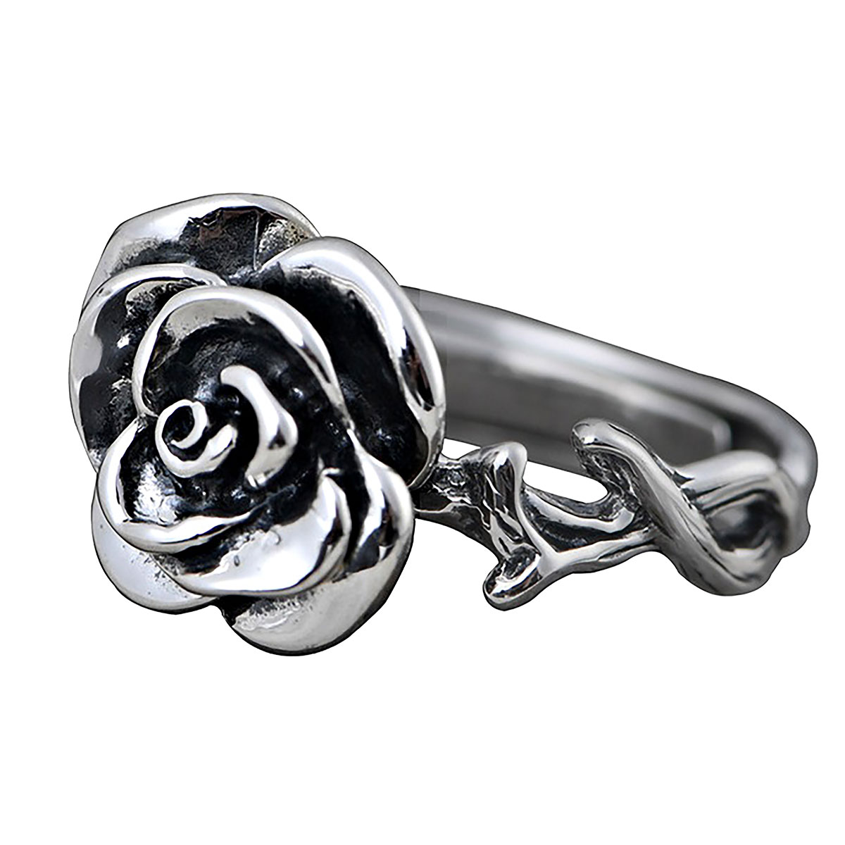 リング シルバー925製 スターリングシルバー 薔薇 バラ ローズ 指輪