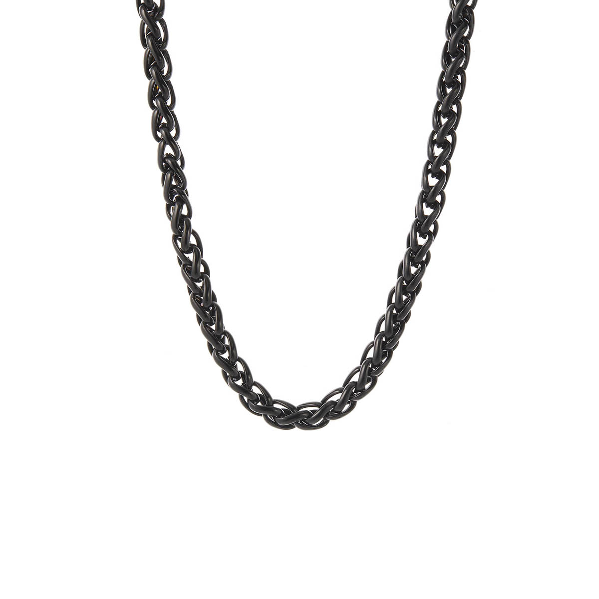 ネックレス サージカルステンレス製 チェーン 編み込み スタイリッシュ