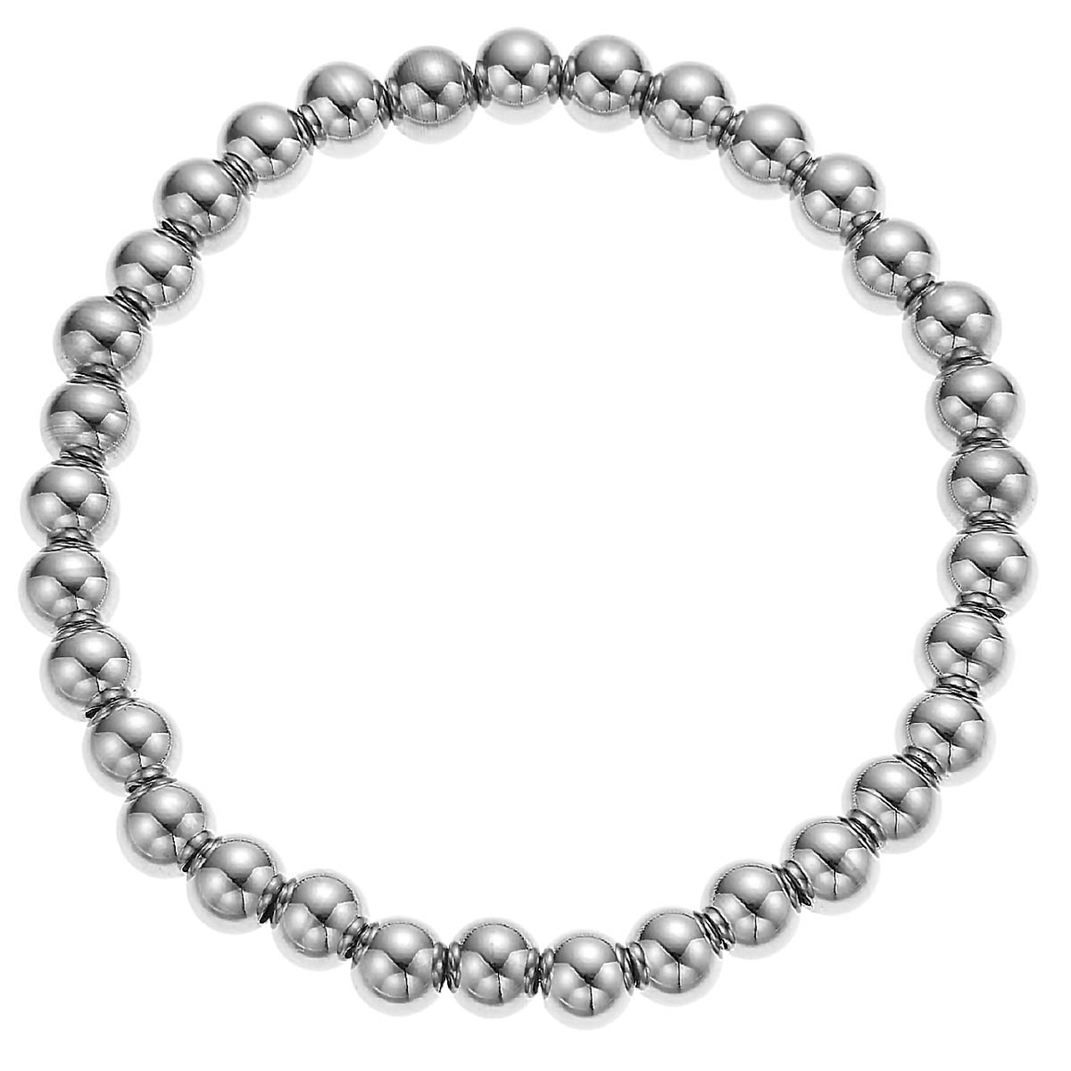 シルバービーズチェーンブレスレット 3mm イタリア製 SILVER 925ボールチェーンブレスレット 26385 | UNOAERRE