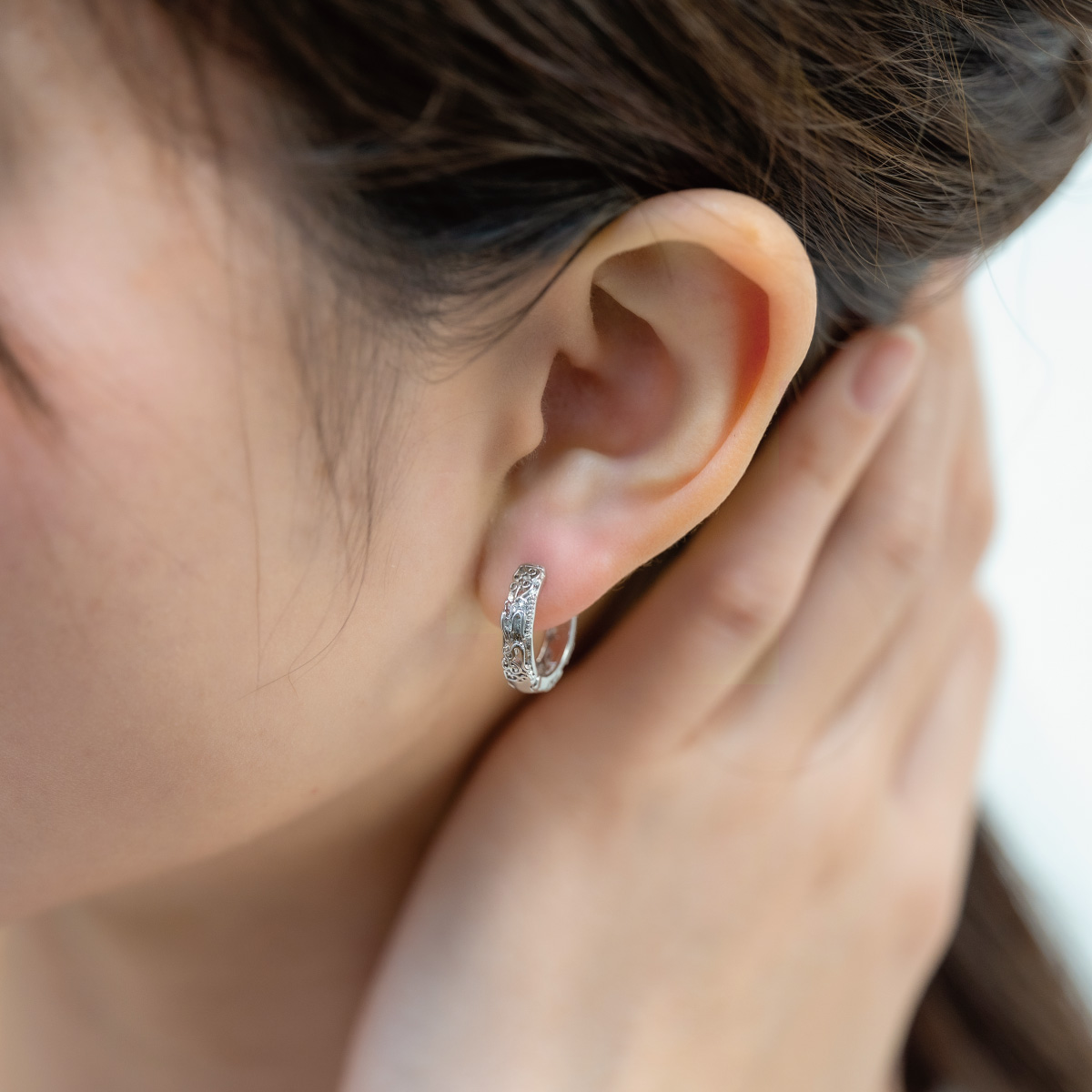 ピアス フープ メンズ レディース ステンレス 片耳用 1個売り ドラゴン