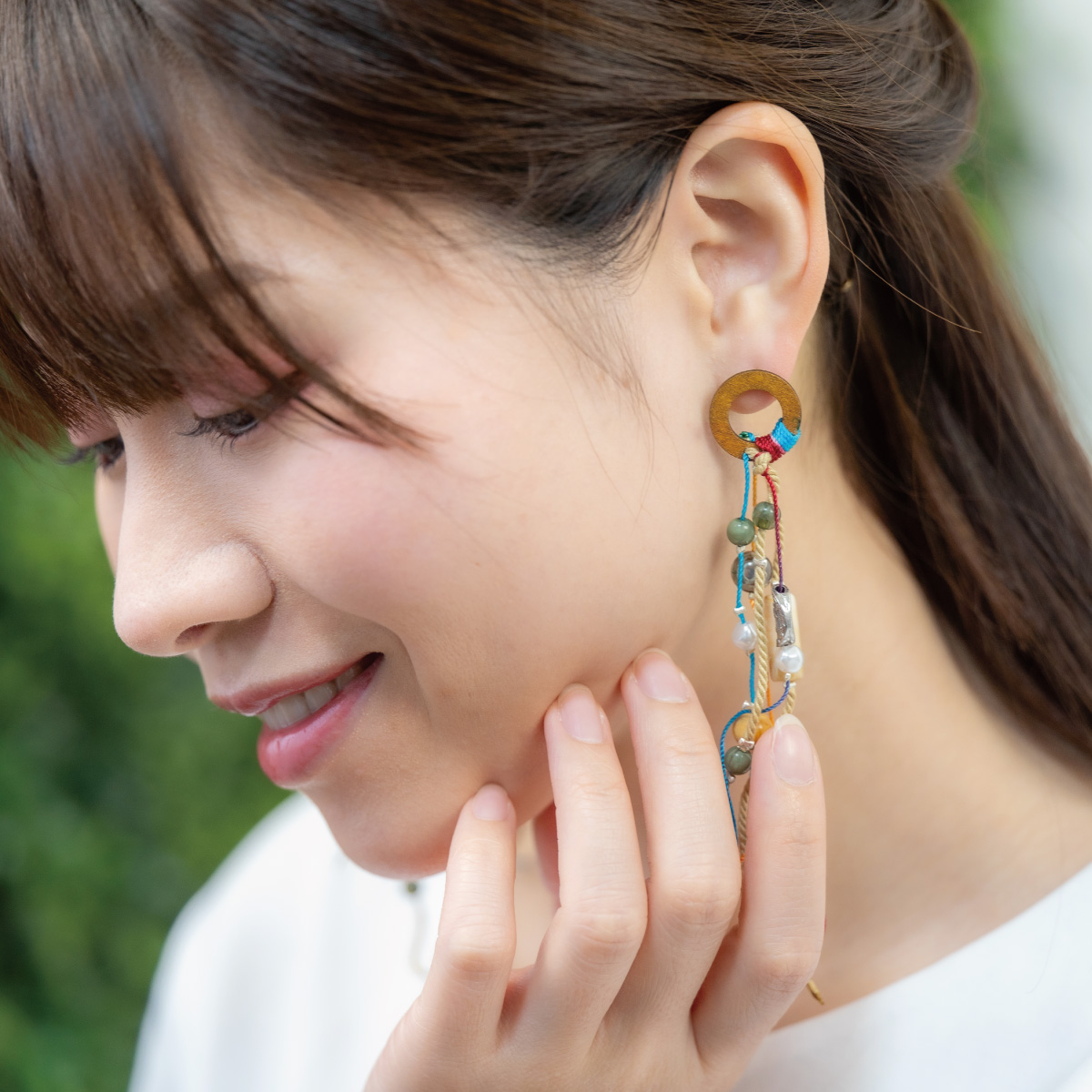 ピアス レディース 両耳用 シルバー925製ポスト 民族 エスニック風