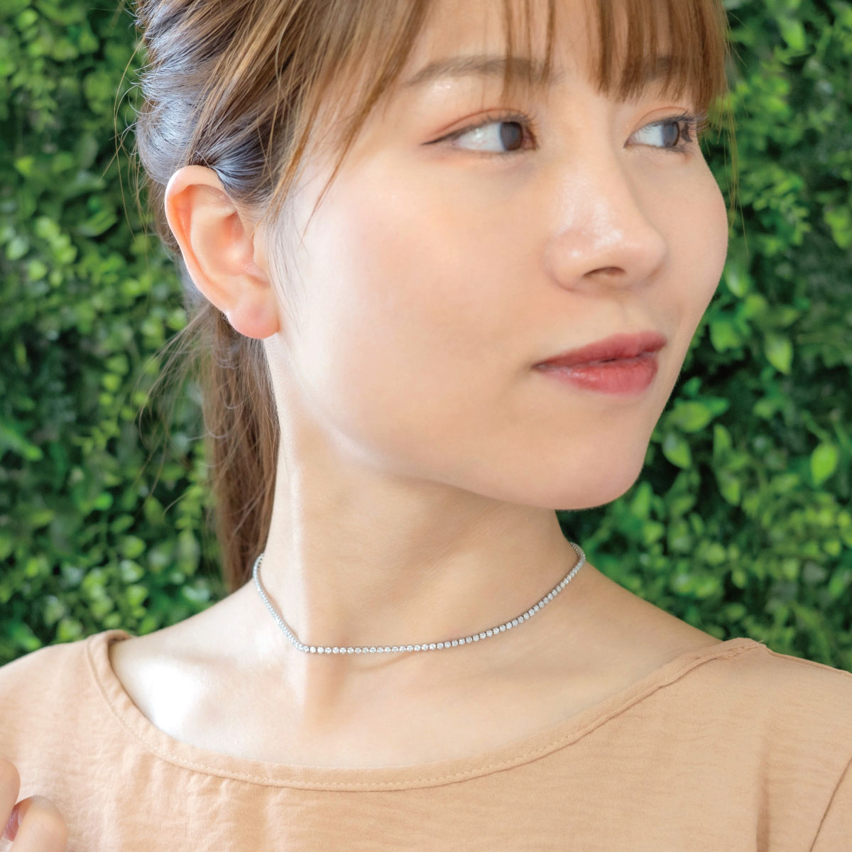 ネックレス レディース サージカルステンレス製 キュービック 
