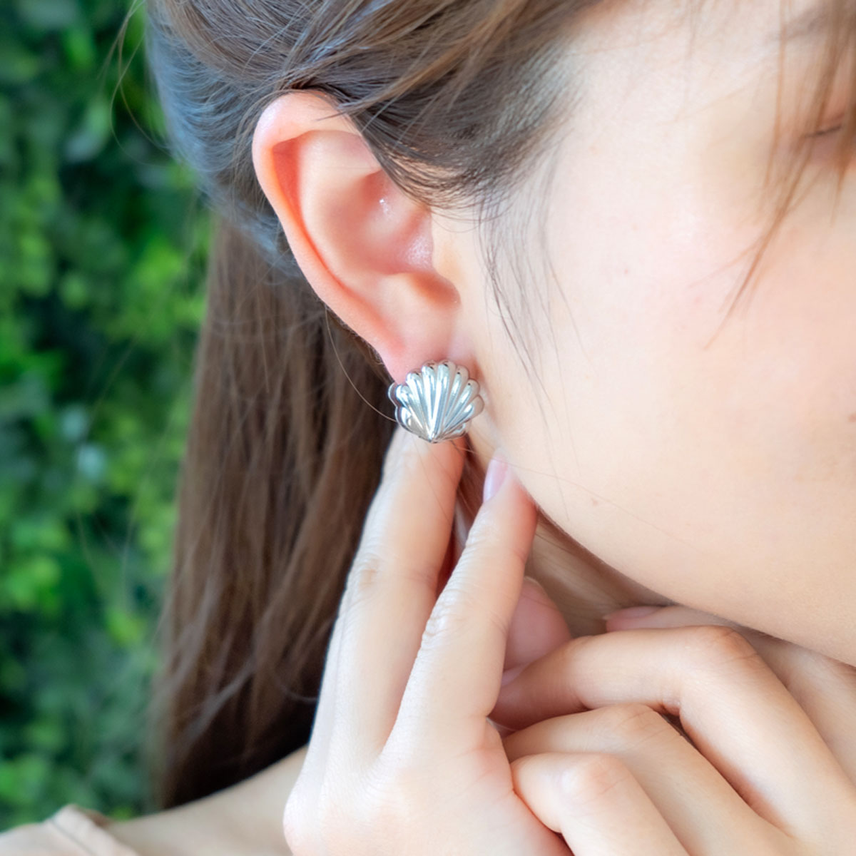 ピアス レディース サージカルステンレス 両耳用 ワンタッチ ラウンド 