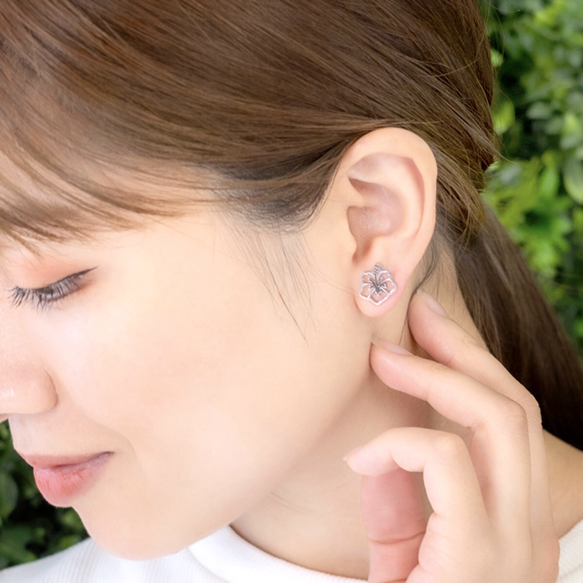 ピアス レディース 両耳用 サージカルステンレス フラワー 花 花型 