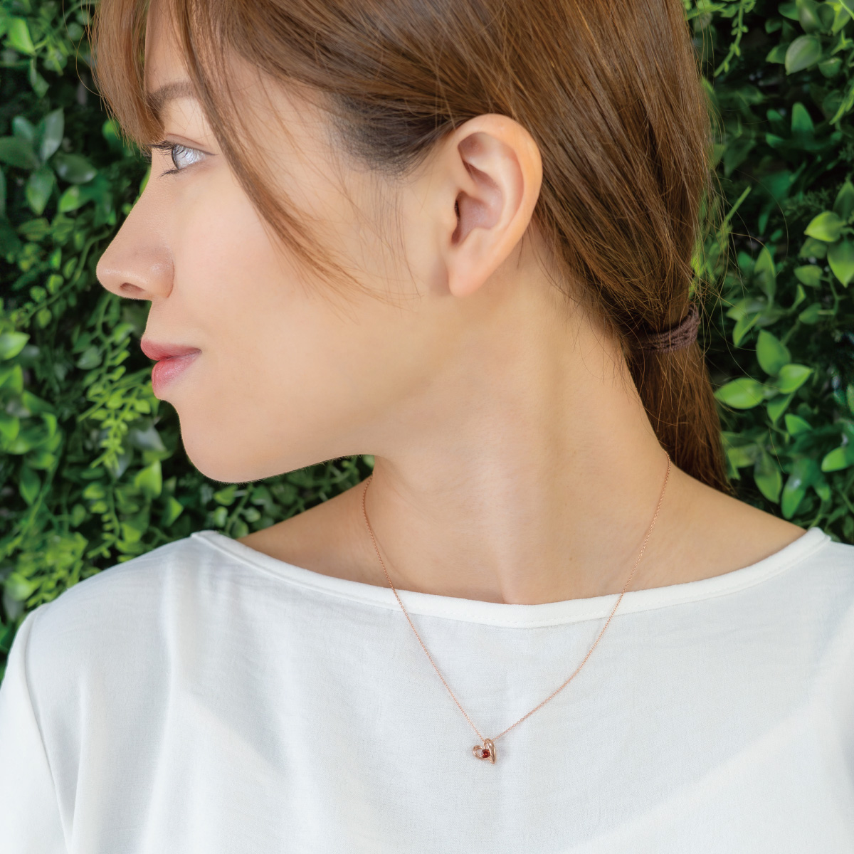 ネックレス ペンダント レディース シルバー925 誕生石 天然石 オープンハート ハート型 誕生石カラー バースデーカラー ワンストーンの画像