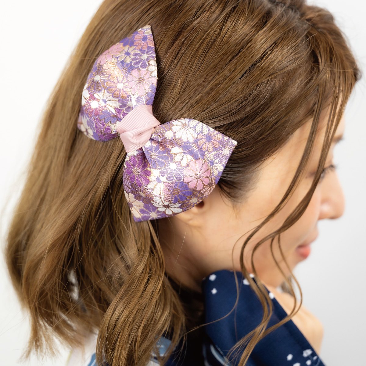 ヘアクリップ バンスクリップ リボン ヘアアクセサリー レディース