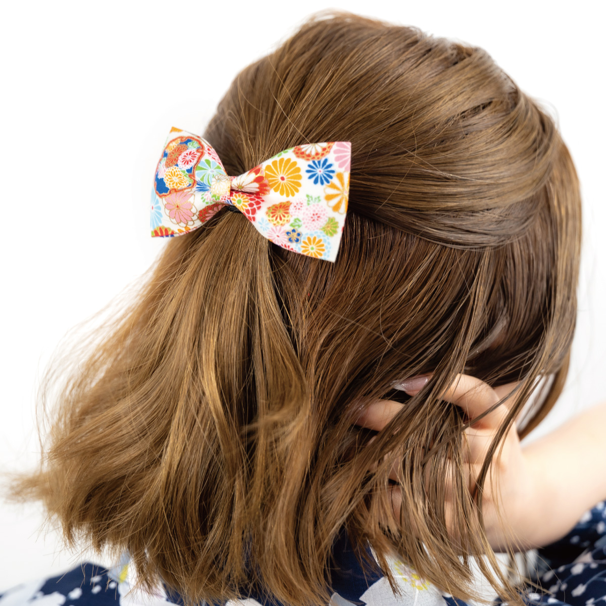 ヘアゴム リボン ヘアアクセサリー レディース 和風 和柄 花柄
