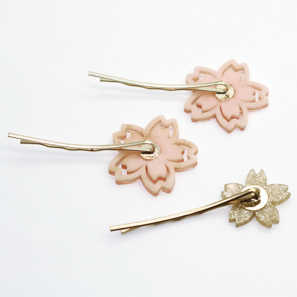 ヘアピン ヘアアクセサリー レディース 3個セット 桜 サクラ さくら 花