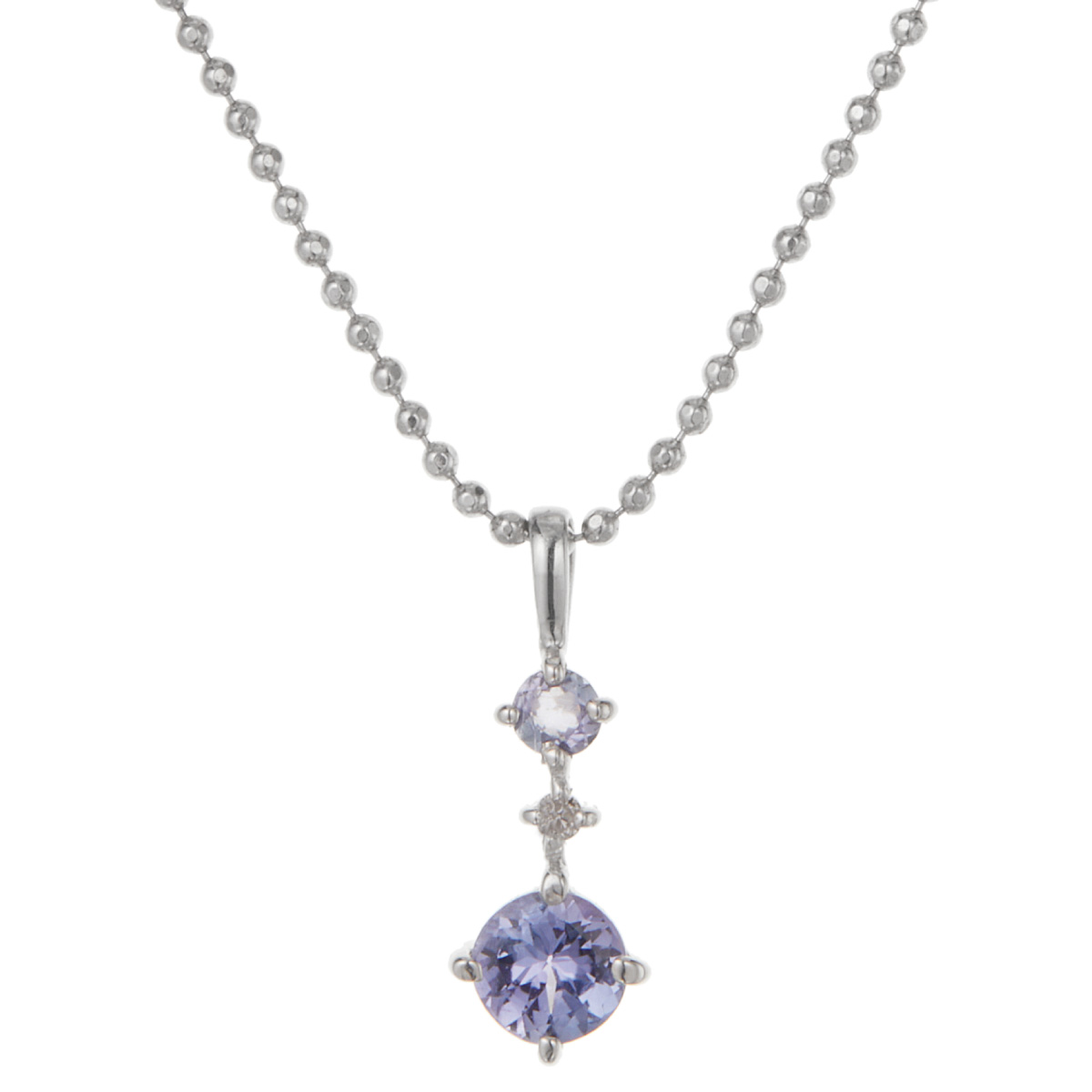 ネックレス ペンダント レディース シルバー925 タンザナイト