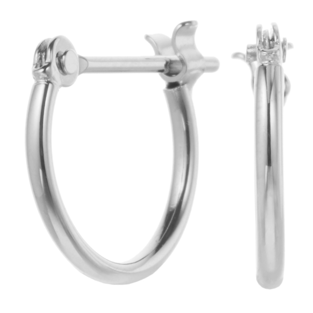 フープピアス プラチナ900 pt900 ミニ スナップ 華奢 細身 小さい