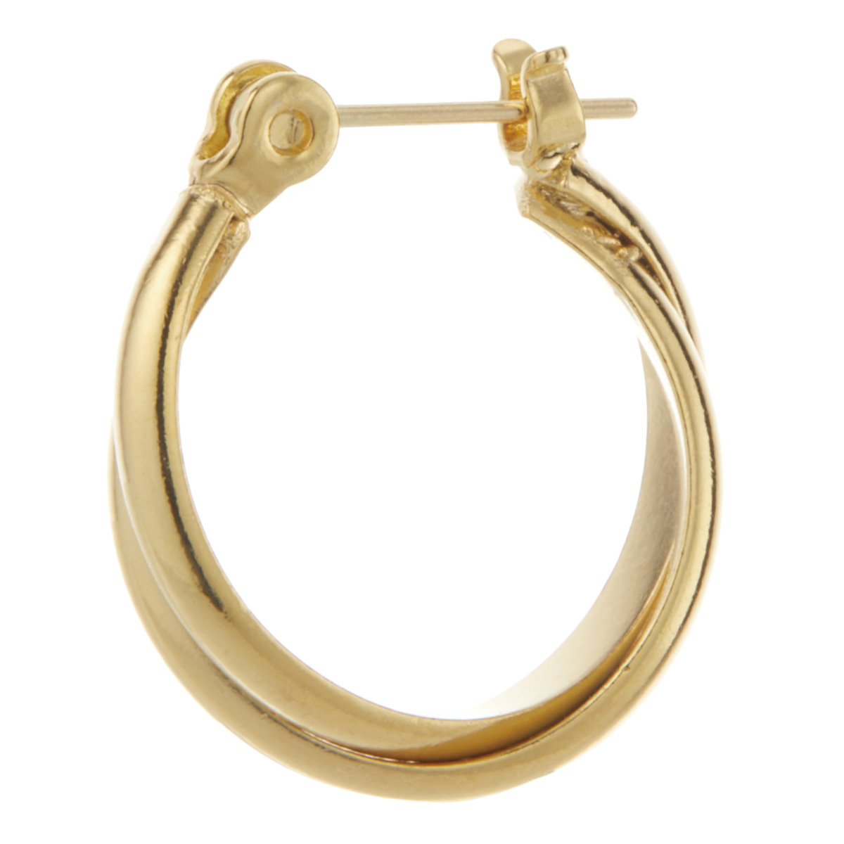 新品 ピアス レディース フープ ラウンド 2連 K18 Petit Lulu（プチルル） ピアス フープピアス レディース 18金 リング