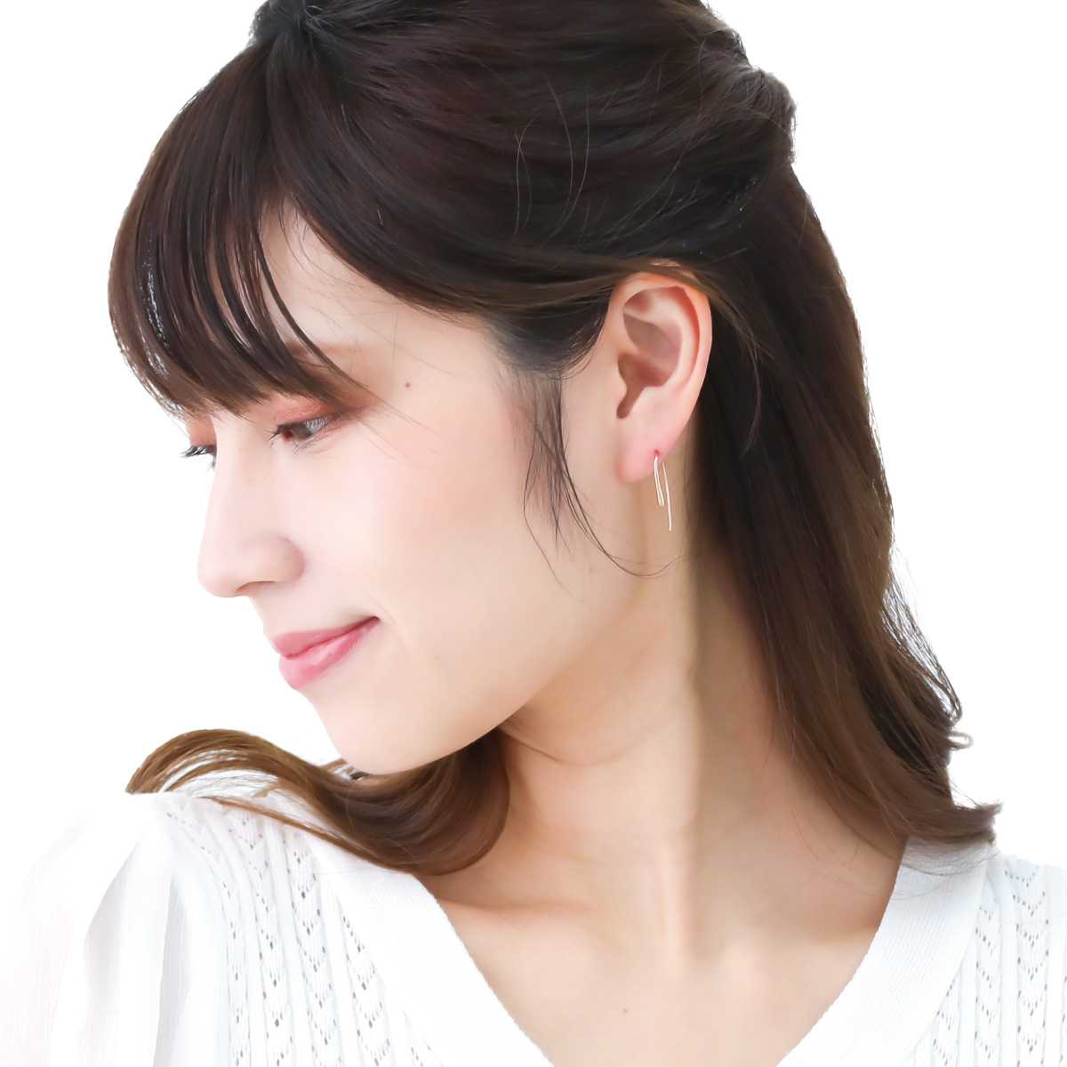 【美品】ete プラチナ　グレイン　フックピアス PT850 e_Grain ピアス（470879） ｜ women（ウィメンズ） ｜ ete