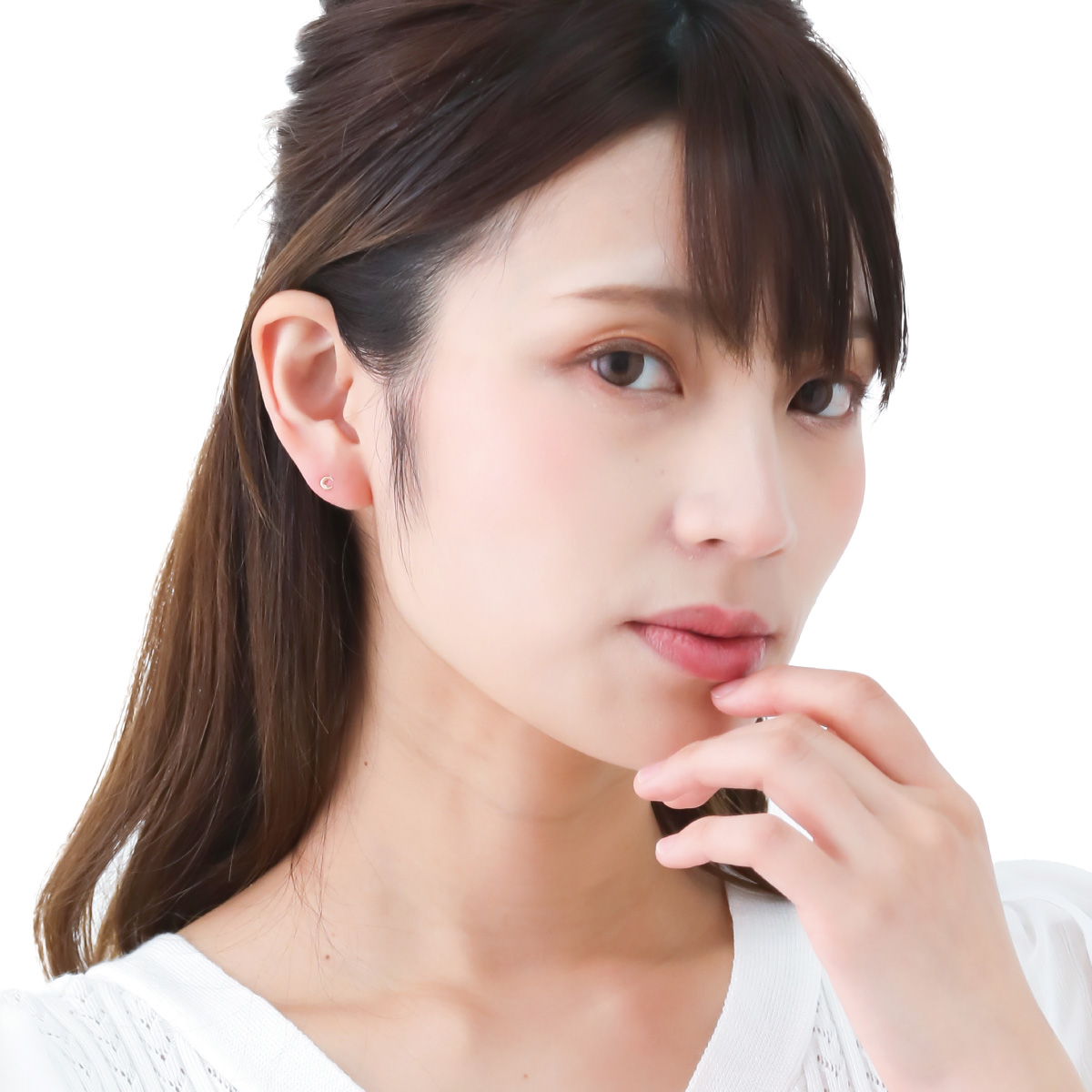 ピアス レディース 日本製 K10 10金 三日月 クレセントムーン ミニ 極小 小さい 目立ちにくい シンプル 金属アレルギー対応 上品 爆買の画像