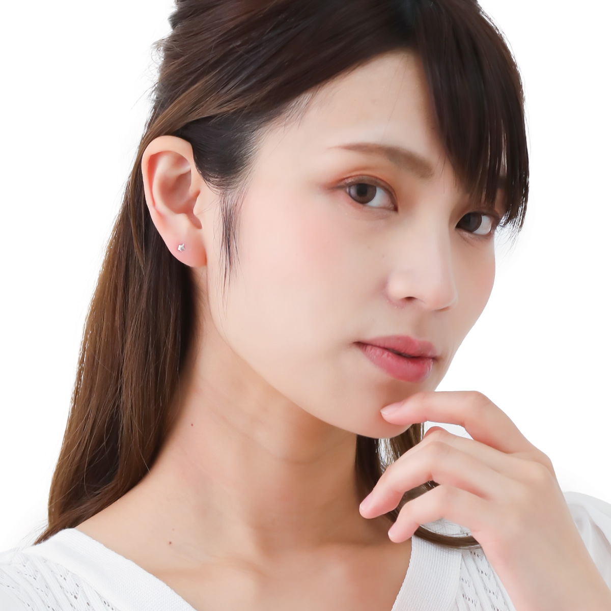 ピアス レディース 日本製 K10 10金 星 スター ミニ 極小 小さい 目立ちにくい シンプル お肌に優しい 金属アレルギー対応 上品 爆買の画像