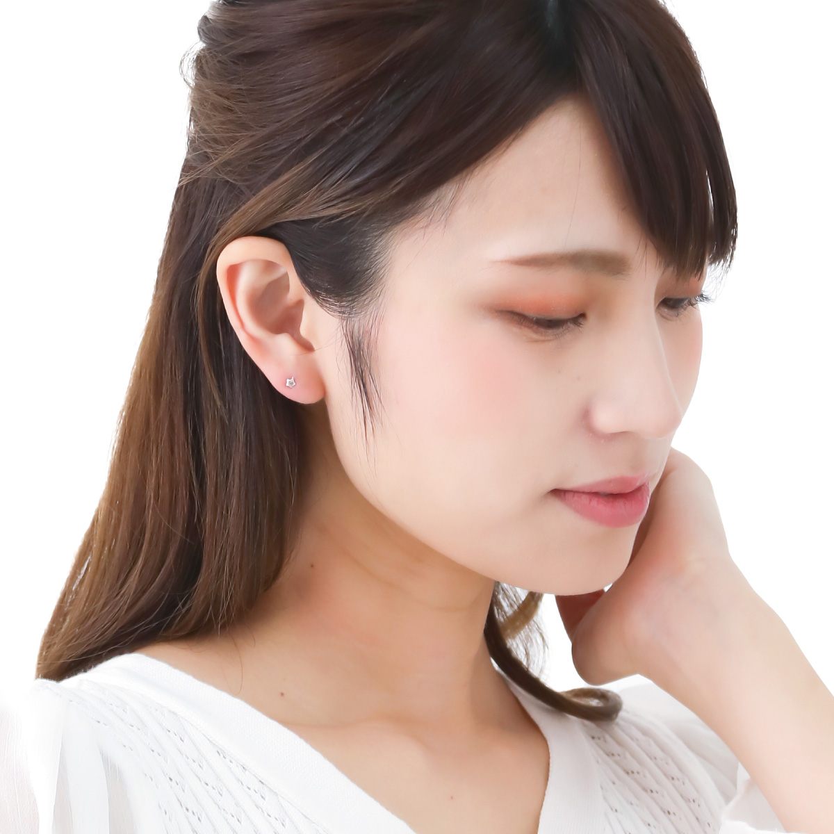 ピアス レディース 日本製 K10 10金 星 スター ミニ 極小 小さい 目立ちにくい シンプル お肌に優しい 金属アレルギー対応 上品 爆買の画像