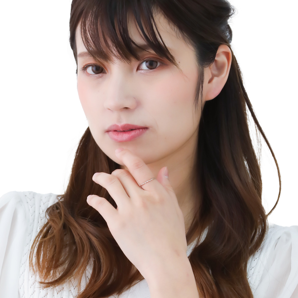リング プラチナ pt900 K18 18金 ツイスト ひねり ねじり 華奢 細身 細い お肌に優しい 金属アレルギー対応 金アレ 上品 かわいい 大人可愛い 爆買の画像
