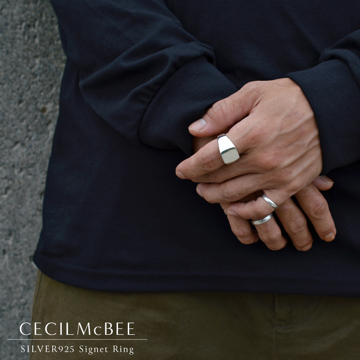 CECILMcBEE セシルマクビー シルバー925 リング メンズ シャイニング 