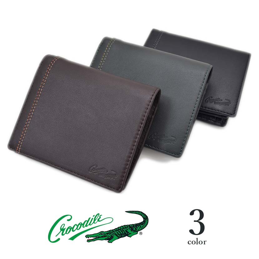 CROCODILE 二つ折り財布 レディース メンズ 春夏秋冬 お札入れ2