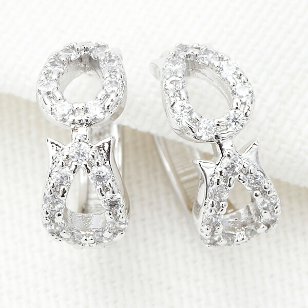 フープーピアス リングピアス ミニリング ダブルドロップリング