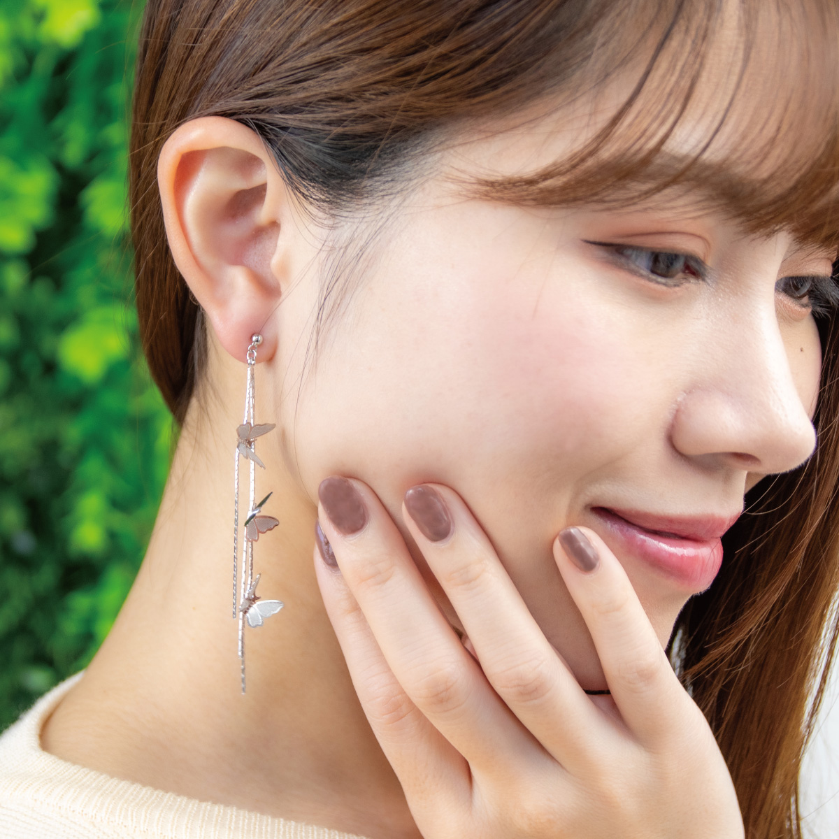 ピアス 金属アレルギー レディース 両耳用 樹脂ポスト スリムポスト 