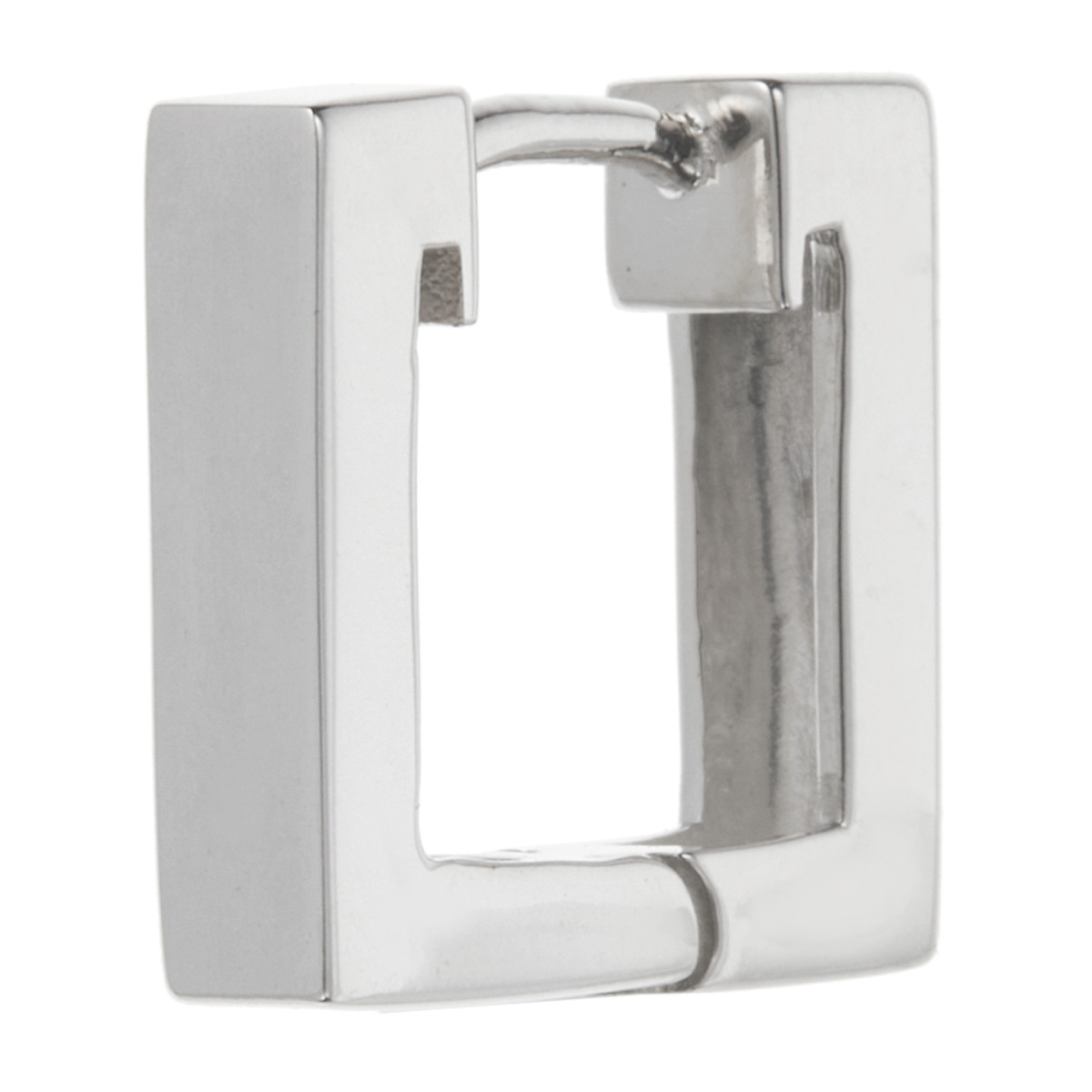 ピアス フープ レディース 両耳用 シルバー925 四角 スクエア型 フープ