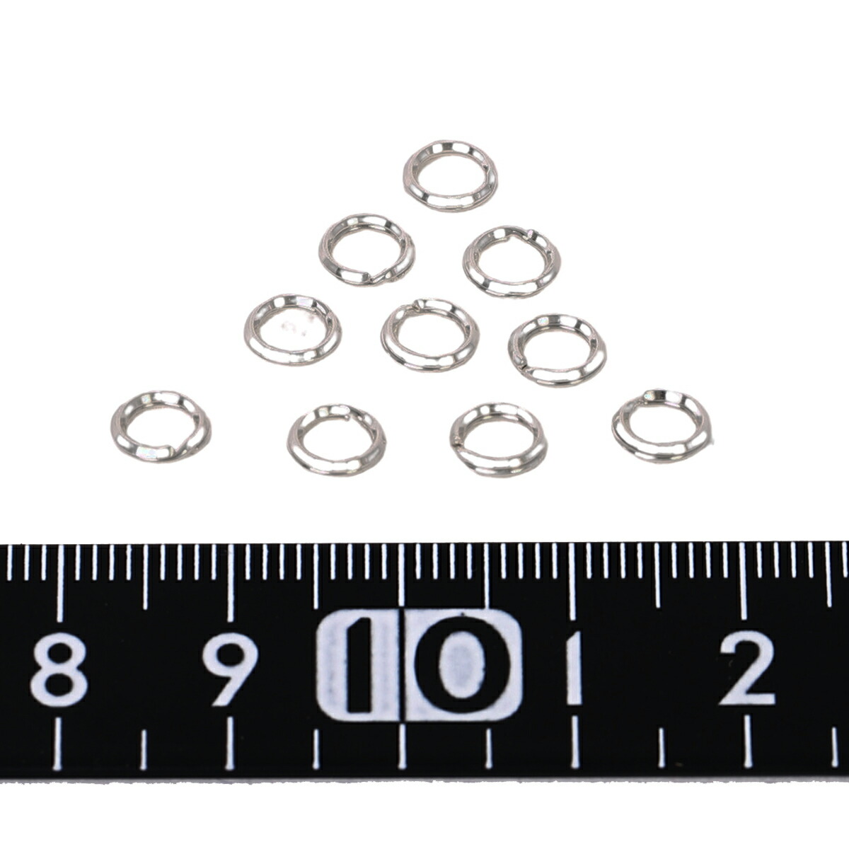 シルバー925 二重カン 6.2mm 10個 接続金具 丸環 マルカン 接続パーツ 