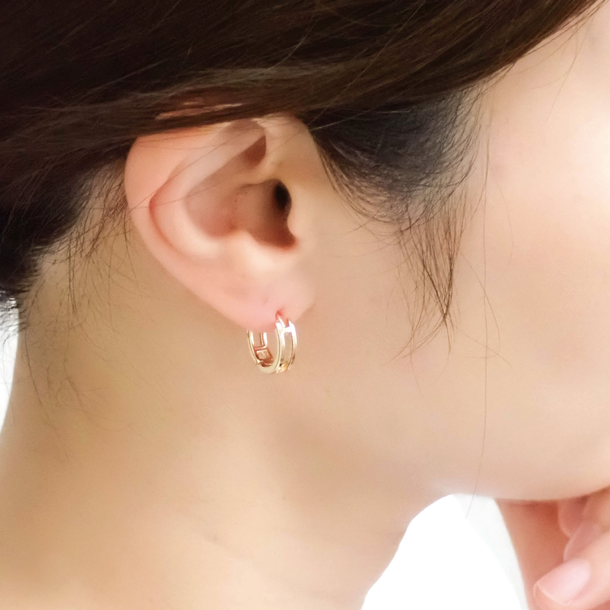 PIERCE/ZIRCONIA LINE（ピアス（両耳用））｜muku（ムク）の