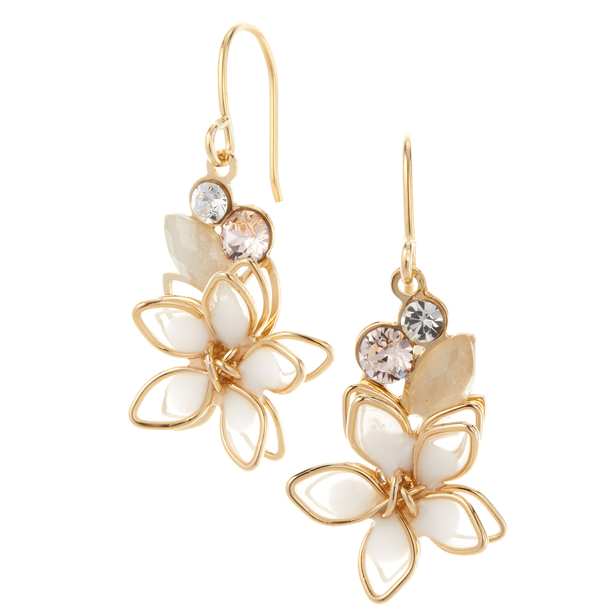 ピアス レディース 日本製 ステンレスフック 花 フラワーモチーフ 春