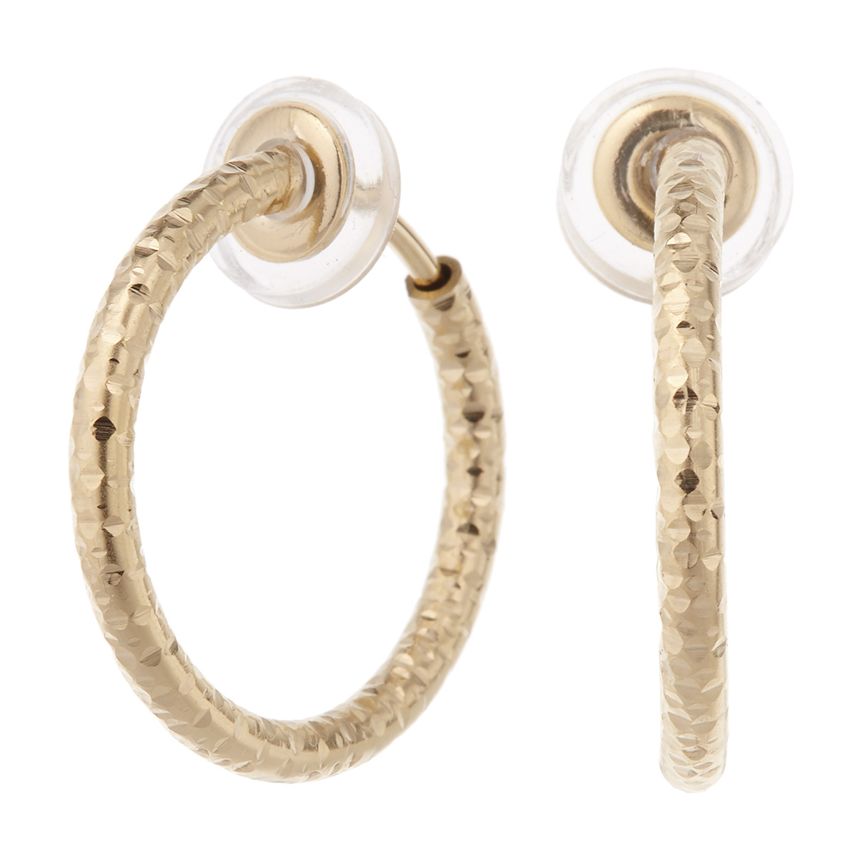 ゴールドフープパールイヤリング ダブルフープイヤリング ゴールド パール