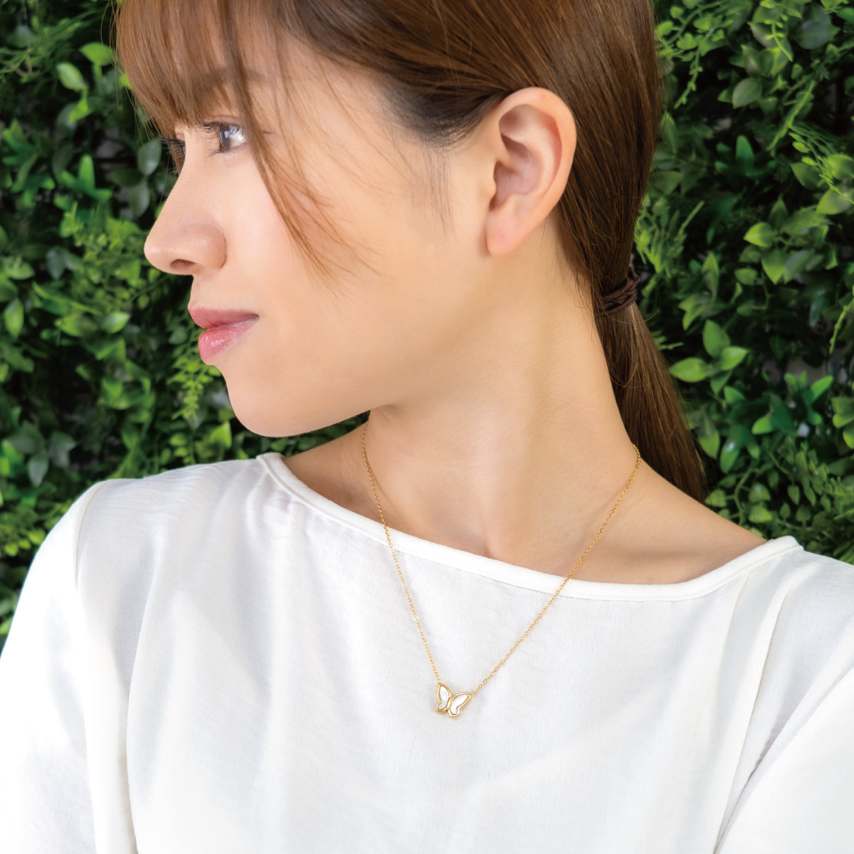 ネックレス ペンダント レディース サージカルステンレス 蝶