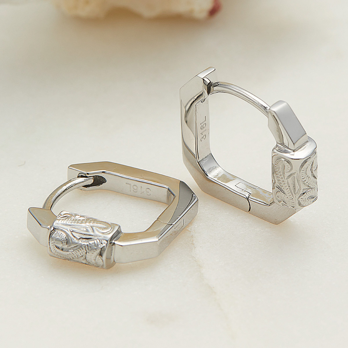 ピアス フープ 両耳用 レディース メンズ サージカルステンレス316L