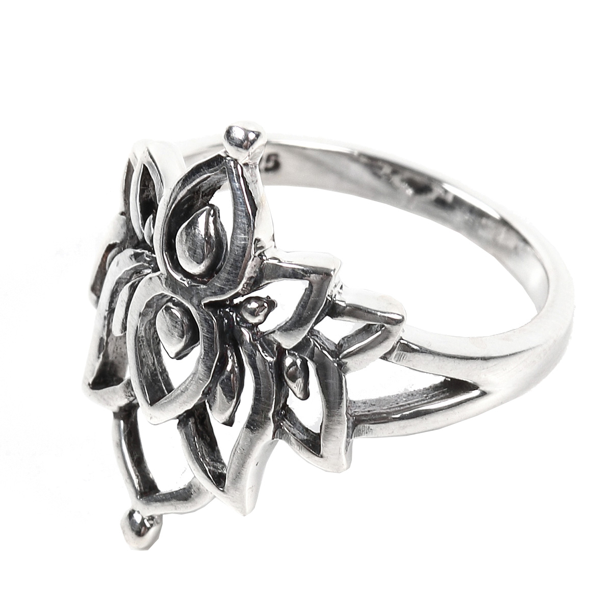 リング シルバー925 燻し 大きめ アンティーク エスニック ボヘミアン