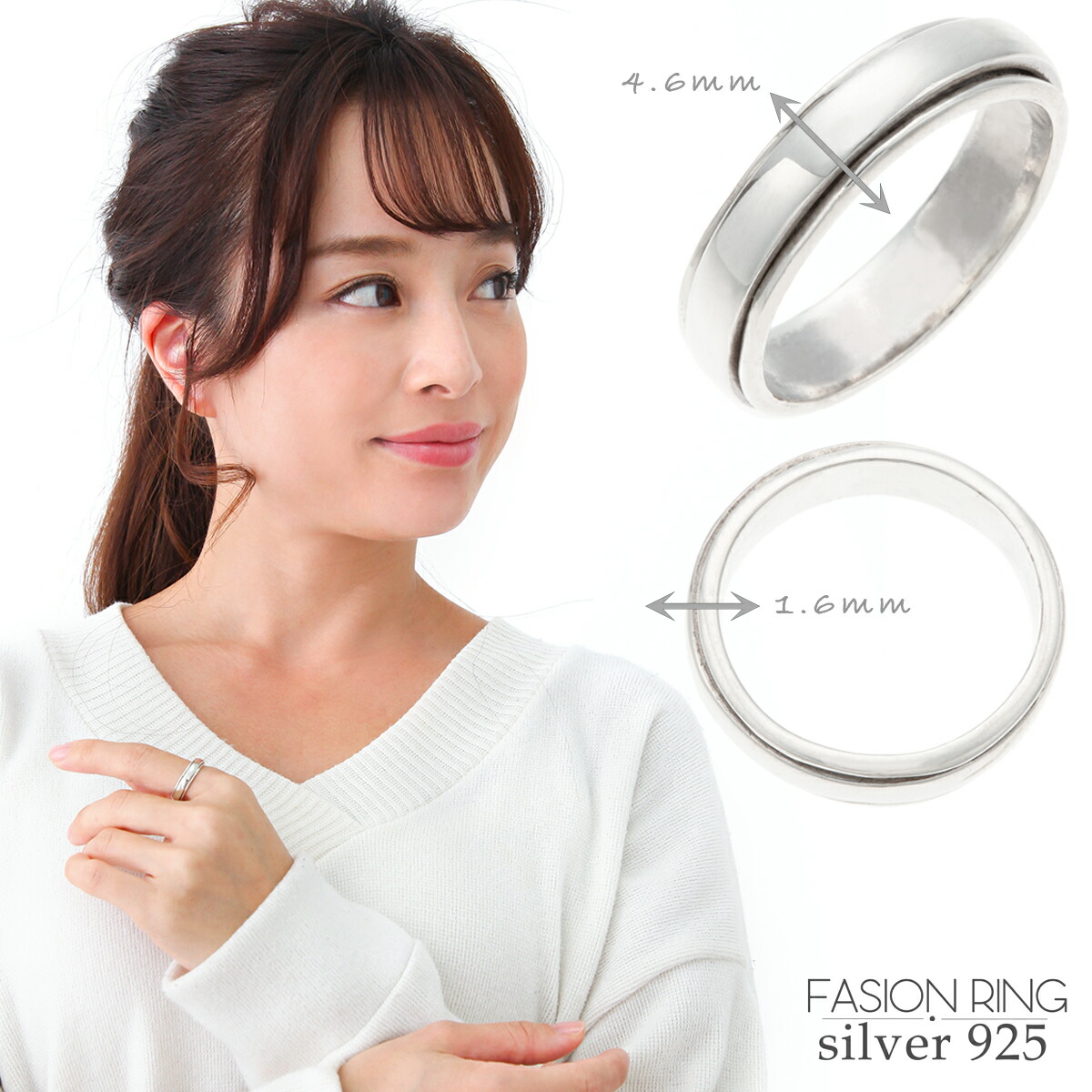 甲丸8ｍｍカットアウトリング★ハワジュ新品シルバーリング 甲丸8mmカットアウトリング☆ハワジュ新品シルバーリング