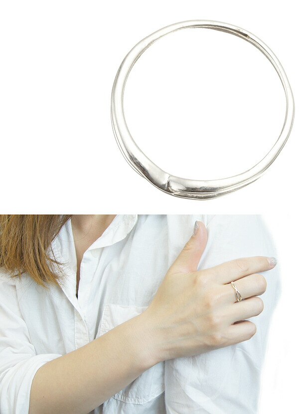 リング 指輪 シルバー925製 スタンダード ピンキー 中央でクロス