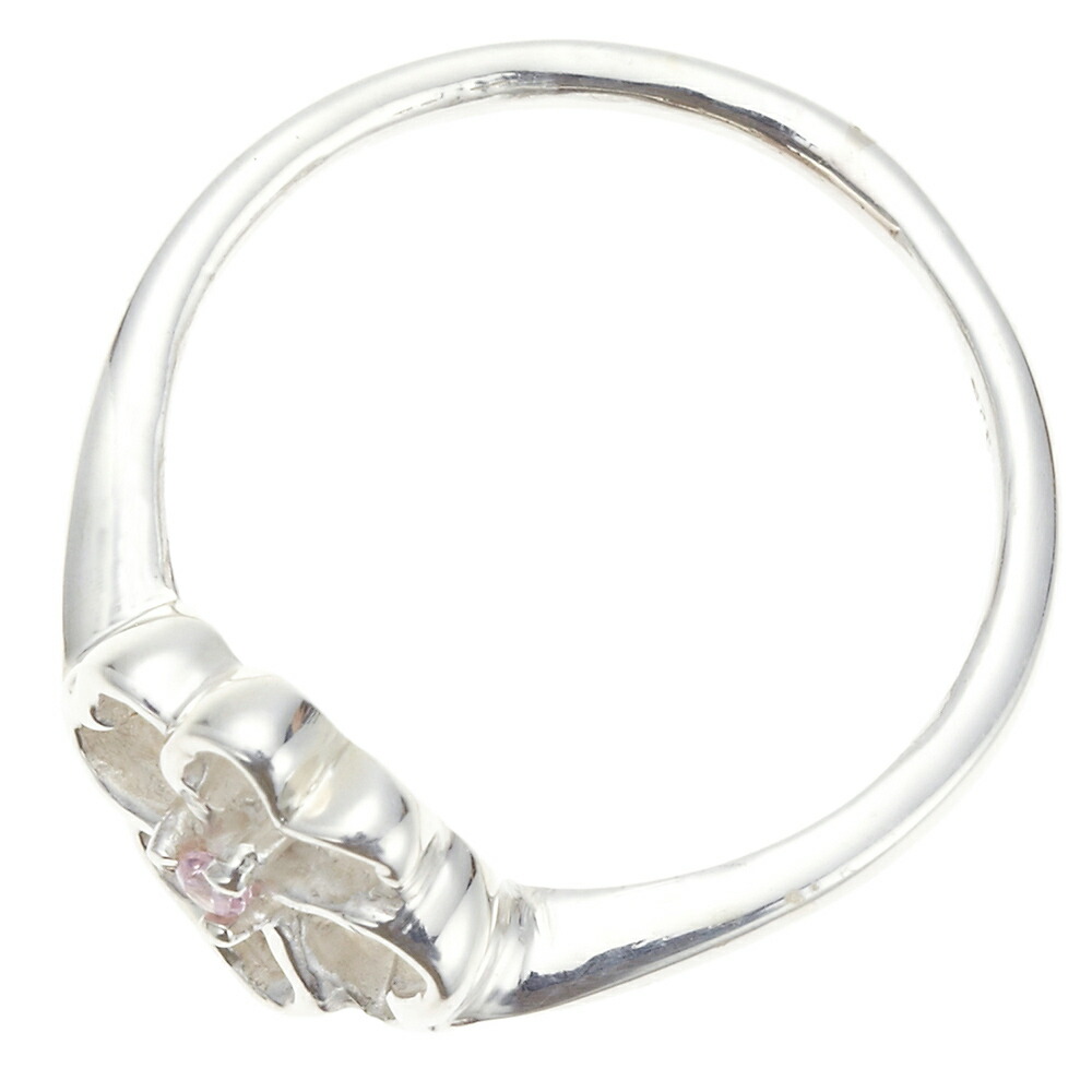 レディースリング シルバー925製 ピンキー ピンクキュービック