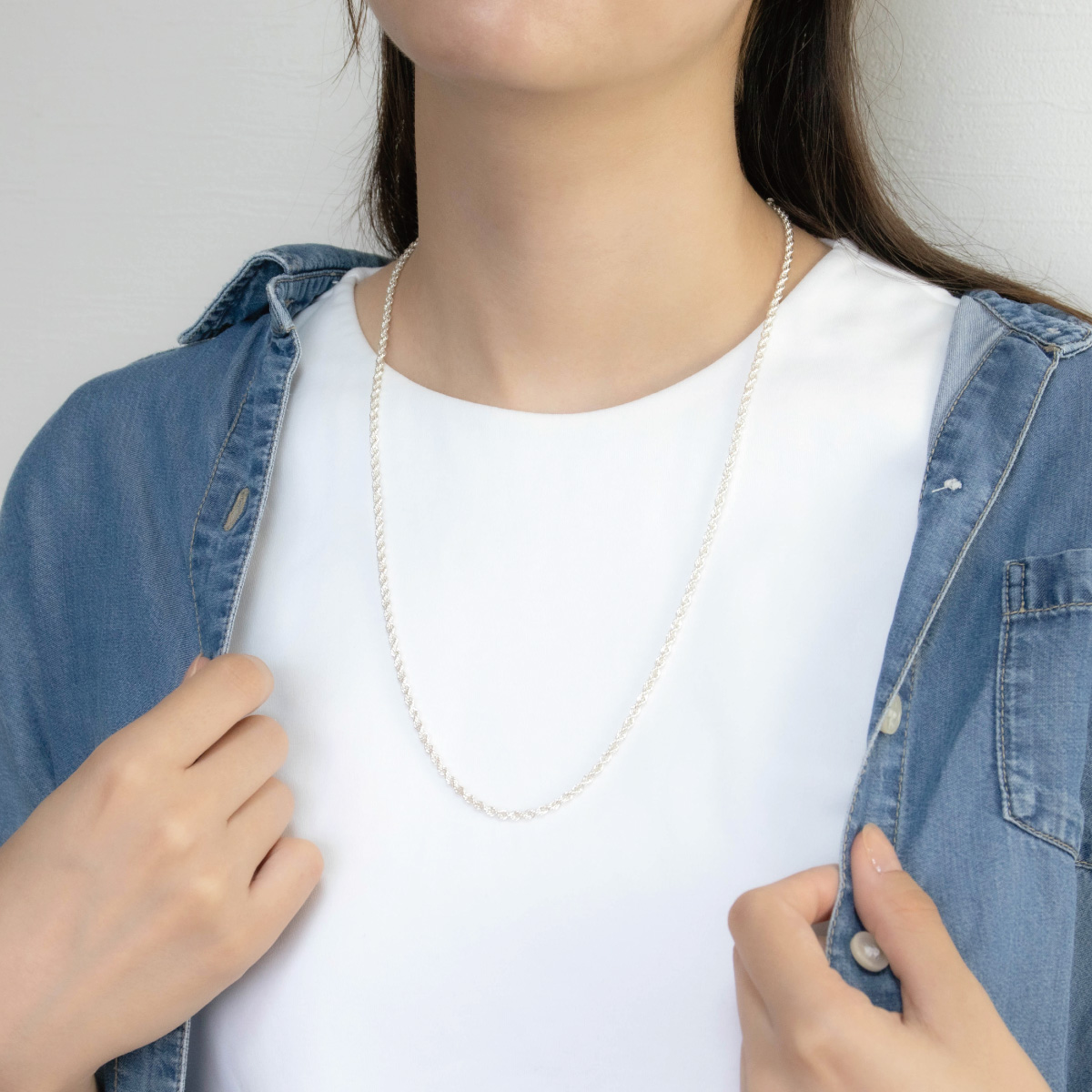 ハードウェア ロング ネックレス レディース チェーン シルバー 925 メンズ シルバー silver 925 ハードウェアネックレス チェーン スモール