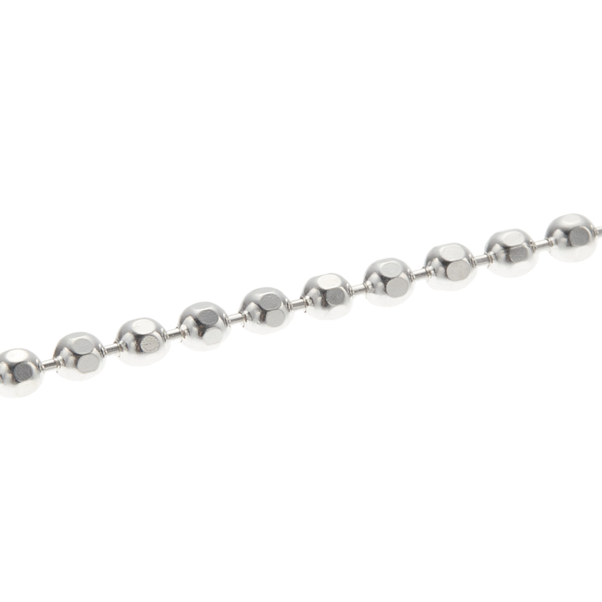 ブレスレット レディース シルバー925 18cm カットボール