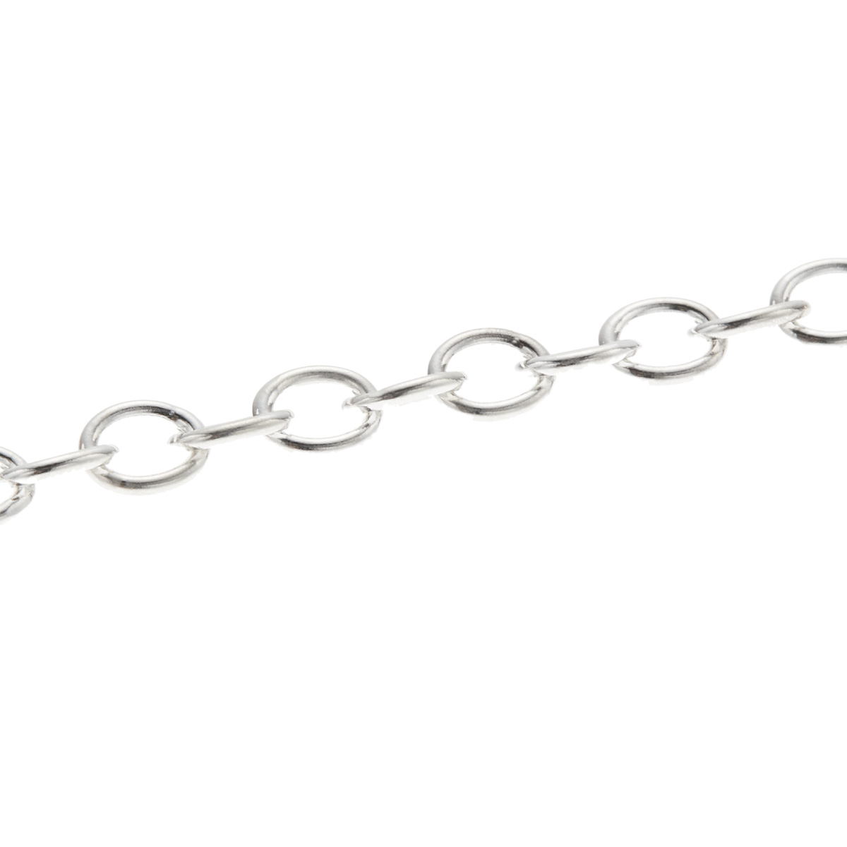 ブレスレット レディース シルバー925 18cm アズキチェーン あずき