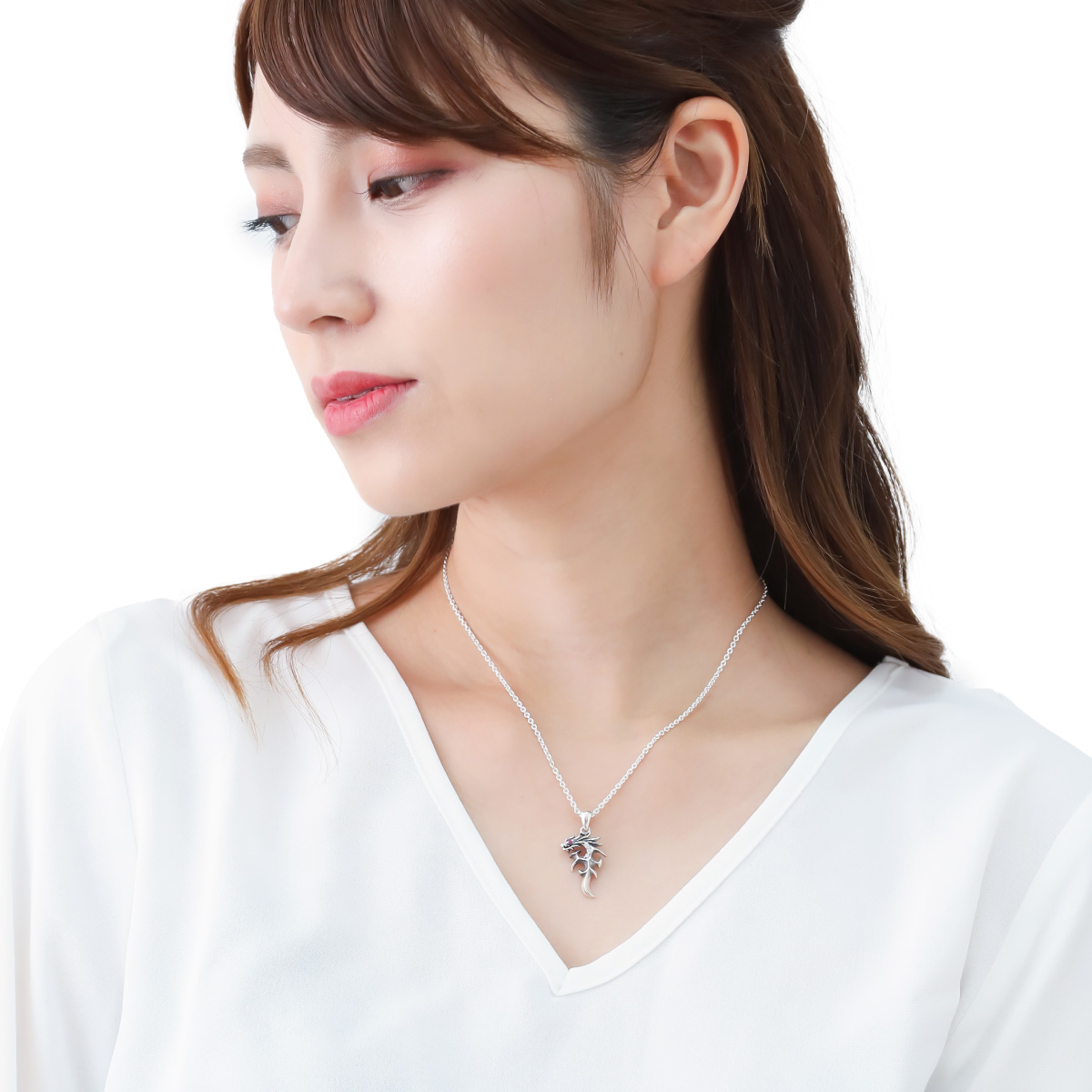 ネックレス ペンダント レディース メンズ シルバー925 ルビー